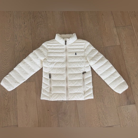 Polo Ralph Lauren Puffer Coat White Medium - Picture 1 of 3